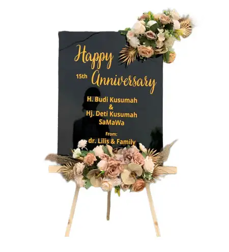 Papan Bunga Akrilik Ballroom Wedding Jakarta Barat